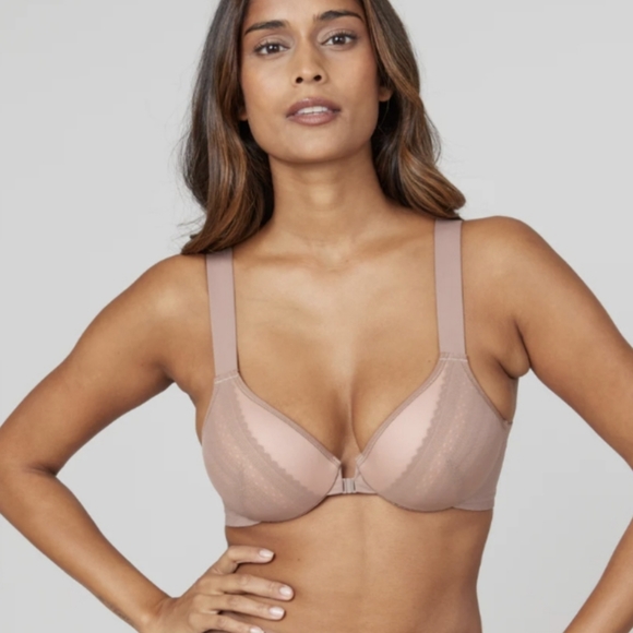 SPANX Bra-llelujah Illusion Lace Full Coverage Bra Women's Size 32C - Picture 1 of 16